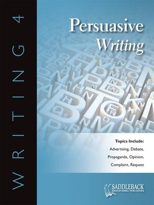 cover image of Writing 4 Persuasive Writing